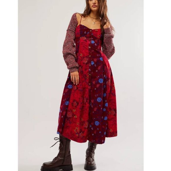 Free People Dresses & Skirts - NEW Free People Gail Midi Dress Size M #2020